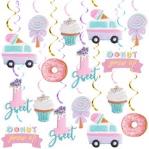 20Pcs Ice Cream Sweet One First Birthday Party Decorations, Ice Cream And Donut  - £14.38 GBP