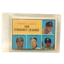 1961 TOPPS #49 1960 National League Strikeout Leaders Drysdale Koufax 4223 - £30.62 GBP