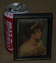 Vintage Silk Print Picture Pictures Paintings Reynolds Innocence Oil - £3.65 GBP