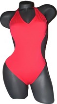 NWT MILLY Cabana P XS one piece monokini cutout swimsuit strappy flame neon - $87.29