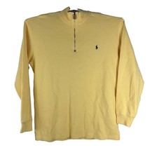Polo Ralph Lauren Men&#39;s Yellow Big &amp; Tall Mock Pullover Sweatshirt Size LT - £54.68 GBP
