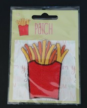 Peel &amp; Stick or iron on embroidered decorative patch french fries - $94.99 MXN