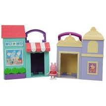 Peppa Pig Theater &amp; Hospital Little Places Playsets w Peppa Figure - Jazwares - £11.21 GBP