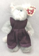 1993 Ty Beanie Baby TY Collectibles &quot;Whiskers&quot; Retired Gray Cat BB22 - $9.99