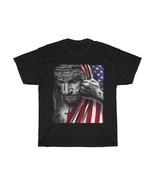 Patriotic Christian T-Shirt Jesus and USA Flag Unisex Men Women Colors/S... - £19.62 GBP