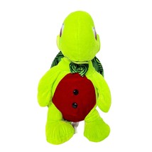 Classic Toy Company Neon Green Turtle Plush Stuffed Animal 2008 12&quot; - £17.82 GBP