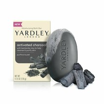 New YARDLEY Activated Charcoal Moisturizing Bath Bar Soap 4.25oz Each (L... - £9.52 GBP