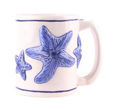 Magic Starfish 210123D Ceramic Coffee Tea Mug Cup 12 oz Blue Sky - £18.15 GBP