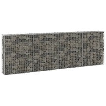 vidaXL Galvanized Steel Gabion Wall - 118x11.8x39.4 in, Decorative & Functional - €320,27 EUR