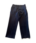 Vintage Levis Action Slacks Men’s 35x28 Navy Flat Dress Pants Dacron Pol... - $24.75