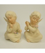 2 Home Interior HOMCO #1199 Angel Figurines  1991 ~  Decor Angelic Angel... - £10.18 GBP