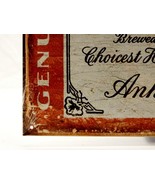 Budweiser Lager Beer, Metal Distress Label Poster, Man Cave Decor, Seale... - $466.37 MXN