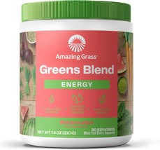 Amazing Grass Greens Blend Energy: Smoothie Mix, Super Greens Powder &amp; Plant Bas - £41.55 GBP