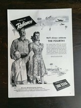 Vintage 1943 Reliance Manufacturing Company Big Yank WWII Full Page Original Ad - £5.24 GBP