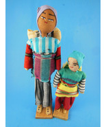 South American Hand Made handCrafted Cloth wood &amp; paper 8&quot; Mother + 6&quot; C... - $20.33 CAD