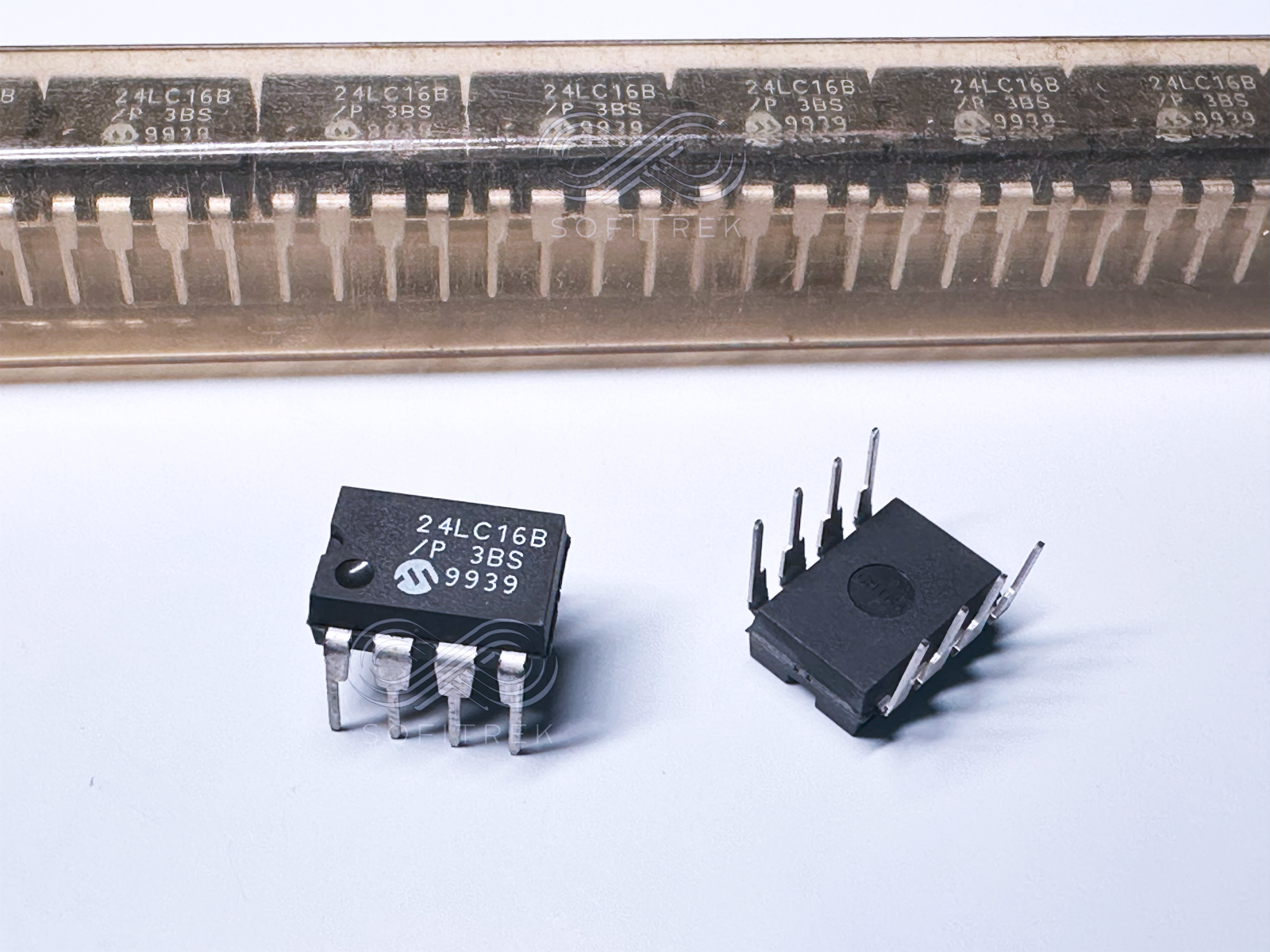 12PCS 24LC16B/P Microchip I2C EEPROM 16Kbit 400kHz Memory IC PDIP-8 - $4.00