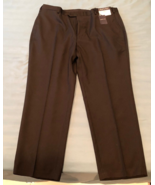 JOSEPH &amp; FEISS MENS BLACK DRESS PANTS SIZE 42 x 30 100% POLYESTER NEW WI... - €25,65 EUR