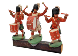 Vintage  &amp; scarce Britains Herald Plastic Scots Guard Highland Band ~ Lot of 3 - £23.29 GBP