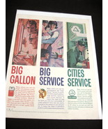 Vintage Cities Service Color Advertisement - 1960&#39;s Cities Service Color Ad - £10.17 GBP