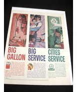 Vintage Cities Service Color Advertisement - 1960&#39;s Cities Service Color Ad - $17.81 CAD