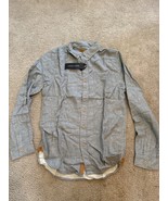 NWT Men&#39;s Nifty Genius Long Sleeve Solid Gray Shirt XS Button Down MSRP $89 - $23.19