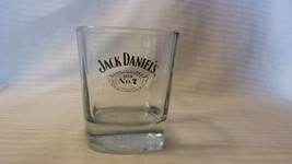 Jack Daniel&#39;s Old No. 7 Whisky Clear Drink Glass With Logos 3.5&quot; Tall - £19.93 GBP