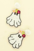 New Halloween Floral Ghost Beaded Earrings - €15,24 EUR