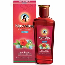 Navratna Ayurvedic cool hair oil with 9 herbal ingredients - 300ml (Pack of 1) - £14.07 GBP
