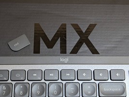 Oem Logitech Mx Keys Keyboard Replacement Key Caps & Hinge Only Part YR0073 Gray - £4.62 GBP+