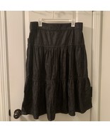 Time &amp; Tru Women&#39;s Black Button Front Western Jean Midi Skirt Choose You... - £33.48 GBP+