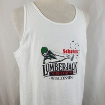 Vintage Lumberjack World Championships Tank Top T-Shirt XL Double Sided ... - $27.99