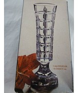 Vintage Cristal D&#39; Arques Cut Crystal Soliflor Flower Vase 7 In 17 cm Fr... - $14.60 CAD