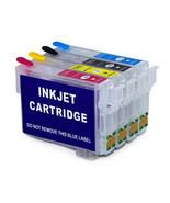 702 702XL Refillable Ink Cartridge With Chip For EPSON WF-3720 WF-3725 - £46.24 GBP
