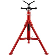 VEVOR V-Head Pipe Stand, 1/8&quot;-12&quot; Capacity, 28&quot;-52&quot; Height Adjustable, Pipe Jack - £91.11 GBP