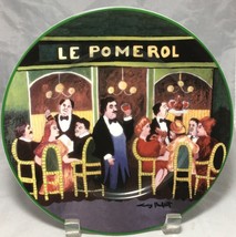 Williams Sonoma Guy Buffet Le Pomerol Restaurant Salad Plate green border Japan - £5.51 GBP