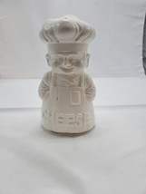 Vintage Knobler Chef Cheese Shaker White Ceramic 7” Japan Great Condition - £19.14 GBP