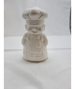 Vintage Knobler Chef Cheese Shaker White Ceramic 7” Japan Great Condition - £19.12 GBP
