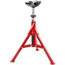 VEVOR Pipe Stand Fold-a-Jack 2Ball Transfer Head 12&quot; Pipe Capacity 20&quot;-37&quot;Height - £93.51 GBP