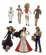 McDonalds Barbie Doll Happy Meals Mini Toys Vintage Athlete Career Pagea... - $14.86 CAD