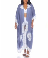 RAVIYA Women&#39;s Tie-Dye Kimono Maxi Cover-Up, AZURE TD,  L/XL - €19,54 EUR