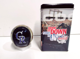 2006 Colorado Rockies R you in? Coca Cola Tin With Coors Field Baseball - £10.21 GBP