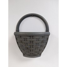 Vintage Homco Blue Wall Pocket Woven Basket 6090 for Artificial Flowers Foliage - £11.99 GBP