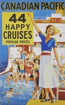 Canadian Pacific - 44 Happy Cruises popular prices - Framed Picture - 11&quot; x 14&quot; - £25.57 GBP
