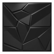 PVC 3D Wall Panels, Plastic Decorative Wall Tile in Black 12-Pack - £111.78 GBP