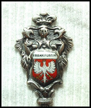 Vintage Collectors&#39; Spoon, Silver and Enamel Frankfur T/M Germany - £11.71 GBP