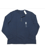 Polo Ralph Lauren Men's Navy Cotton Long Sleeve Henley T-Shirt - £49.47 GBP