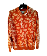 Nike Sportswear Men’s Medium All Over Print Orange Pullover Hoodie Sweat... - $457.31 MXN