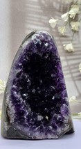 Large Natural Amethyst Geode Cluster, Polished Sides, Uruguay Deep Purple 5 Ibs - £132.70 GBP