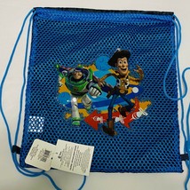 Disney PIXAR Toy Story Blue/Blk String Drawstring Backpack for kids, party favor - £6.29 GBP