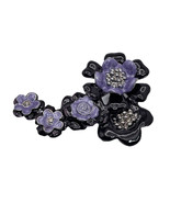 Flower Power Purple Lavender hobnail Petals 3&quot; Metal Pin Brooch - £7.95 GBP